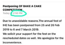 Baking Competition postponed at the last moment in Institute of Home Economics, DU left the participants disheartened! Baking Competition