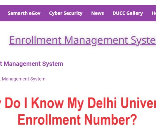 How Do I Know My Delhi University Enrollment Number?
