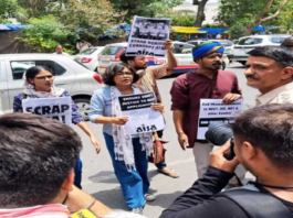 Amid AISA protests, Dharmendra Pradhan missed yoga day!