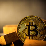 Bitcoin Cryptocurrency Digital Money Golden Coin – Technology an